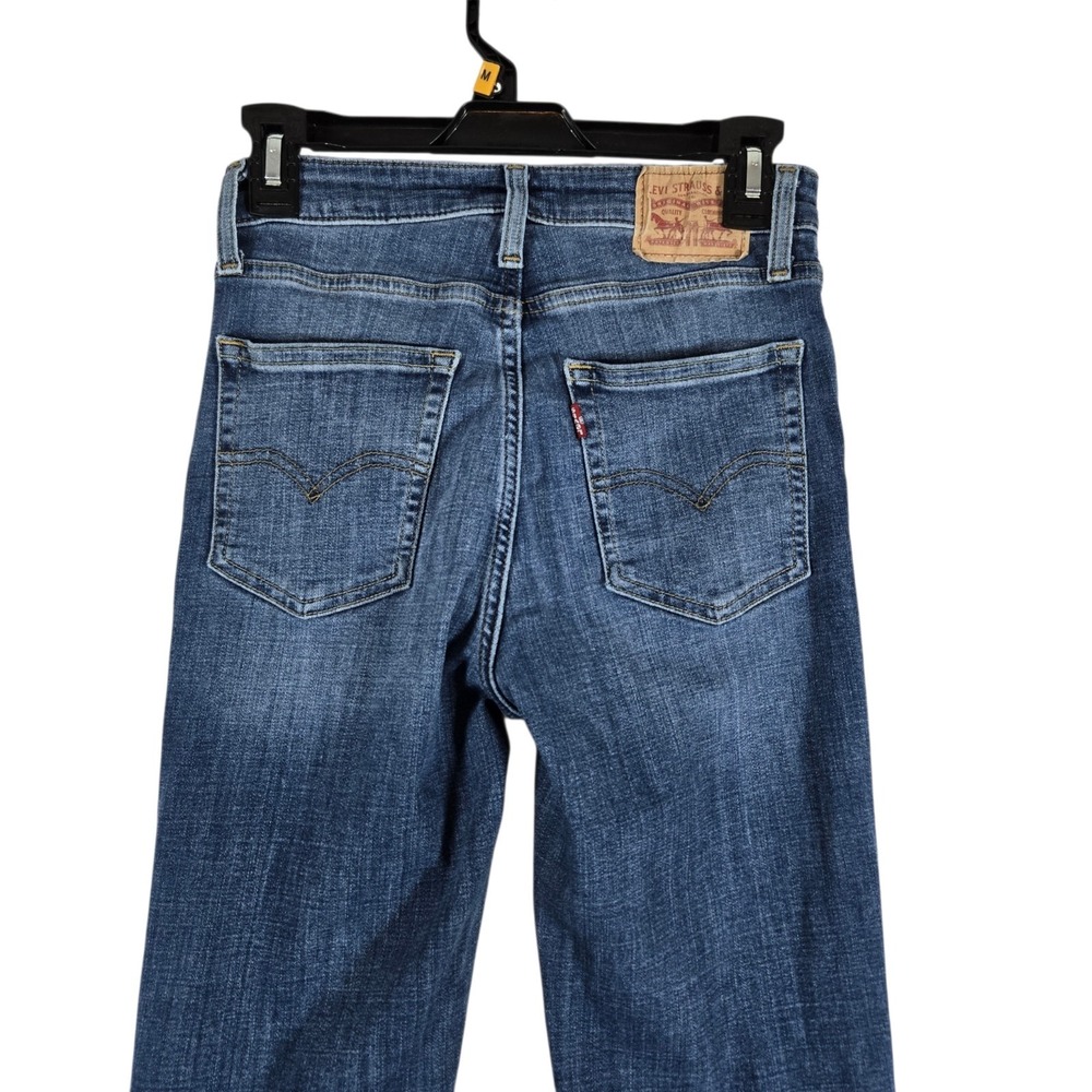 Levi's 725 High Rise Bootcut Blue Jeans Womens 27 Medium Wash Denim - Picture 9 of 9